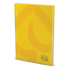 Lipamill keményfedeles beíró füzet / notesz 192 lapos - A4 vonalas - sárga füzet