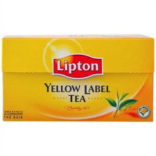 LIPTON Fekete tea, 25x2 g, LIPTON &quot;Yellow label&quot; tea