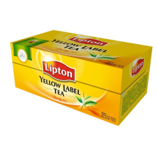 LIPTON Fekete tea, 50x2 g, LIPTON &quot;Yellow label&quot; tea