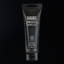 Liquitex Basics akrilfesték, 118 ml - 244, ivory black akrilfesték
