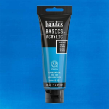 Liquitex Basics akrilfesték, 118 ml - 984, fluorescent blue akrilfesték