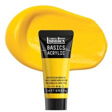 Liquitex Basics akrilfesték, 22 ml - 830, cadmium yellow medium hue akrilfesték