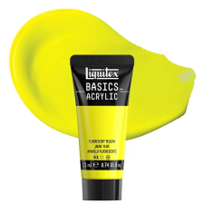 Liquitex Basics akrilfesték, 22 ml - 981, fluorescent yellow akrilfesték
