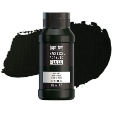 Liquitex Basics Fluid akrilfesték, 118 ml - 244, ivory black akrilfesték