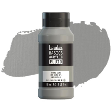 Liquitex Basics Fluid akrilfesték, 118 ml - 599, neutral grey 5 akrilfesték