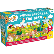 Lisciani Giochi Carotina baby: Panoráma bébi puzzle 24db-os - A Farm - Lisciani puzzle, kirakós