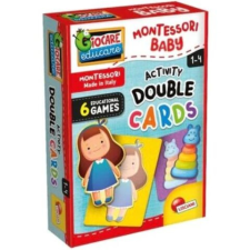 Lisciani Giochi Montessori Baby: 2 az 1-ben formaillesztő kártya és puzzle puzzle, kirakós