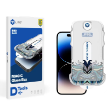 Lito Apple iPhone 15 Plus Lito D+ Tools 2.5D Full Üvegfólia - Fekete mobiltelefon kellék
