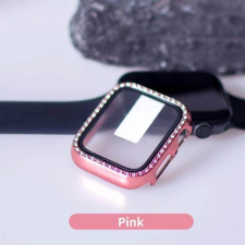 Lito iWatch 1/2/3 42mm Lito S+ Köves Üveg Előlap - Rózsaszín mobiltelefon kellék