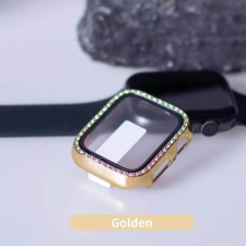 Lito iWatch 4/5/6/SE 40mm Lito S+ Köves Üveg Előlap - Arany mobiltelefon kellék