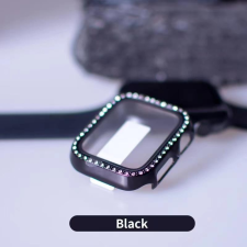 Lito iWatch 7/8 45mm Lito S+ Köves Üveg Előlap - Fekete okosóra kellék