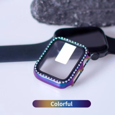 Lito iWatch 7/8 45mm Lito S+ Köves Üveg Előlap - Fekete Kaméleon okosóra kellék