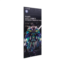 Lito Samsung A8 Plus 2018 Lito 2.5D Flexibilis Nano Full Üvegfólia - Fekete mobiltelefon kellék
