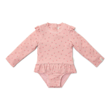  Little Dutch hosszú ujjú fürdőruha Sunny Flowers Blush - 98/104 gyerek fürdőruha