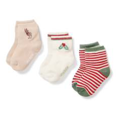 Little Dutch - Karácsonyi mintás gyerek zokni (3 pár) - 3-as méret