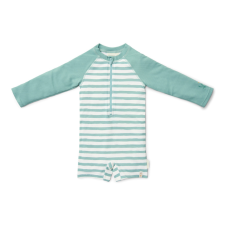 Little Dutch Little Dutch hosszú ujjú úszóoverál Stripes Surf Blue - 74/80 gyerek fürdőruha