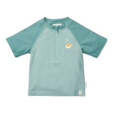  Little Dutch rövid ujjú úszó póló Seashells Surf Blue - 98/104