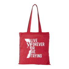 Live forever - Bevásárló táska piros ajándéktárgy