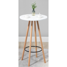  Livia kerek bárasztal fehér-natúr 60 cm bútor