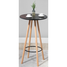  Livia kerek bárasztal fekete-natúr 60 cm bútor