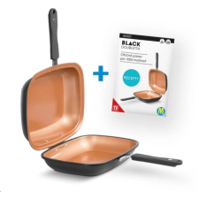 LIVINGTON M22336 Black Doubletta Basic Serpenyő edény