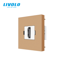 LIVOLO C71HDMIG LIVOLO HDMI adatcsatlakozó aljzat, arany kábel és adapter