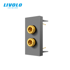 LIVOLO C7ADS LIVOLO hangfal-hangszóró banán csatlakozó aljzat, ezüst kábel és adapter