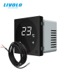 LIVOLO C7STMB LIVOLO érintős hőmérséklet kapcsoló, termosztát, padlóérzékelő szenzorral, 240V 16A, fekete
