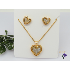  Liza gold filled szett nyaklánc ,fülbevaló-18K -CMJ ékszer szett