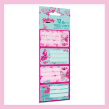 Lizzy Card Füzetcímke LIZZY CARD  Lollipop Cute Butterfly 12 db címke/csomag információs címke