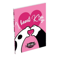 Lizzy Card Notesz LIZZY CARD A/7 papírfedeles Kittok Heart Kitty füzet