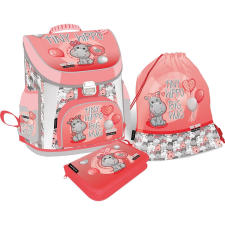 Lizzy Card Tiny Hippo/Viziló iskolatáska szett (3 részes) iskolatáska