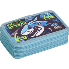 Lizzysuli Tolltartó, 3 emeletes, cipzáras, LIZZYSULI, "Shark Attack" tolltartó