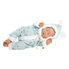 Llorens 63301 Little Baby - alvó élethű játékbaba puha szövet testtel - 32 cm élethű baba
