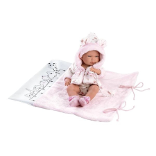 Llorens 73898 New Born kislány - élethű játékbaba teljes vinyl testtel - 40 cm élethű baba
