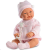 Llorens Csecsemő lány baba rózsaszín ruhában 45cm (45024)