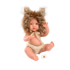 Llorens : Fiú csecsemő baba 30cm-es oroszlános sapkában baba