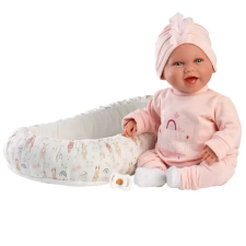 Llorens : Mimi 42cm-es mosolygós baba cumival és babafészekkel kreatív és készségfejlesztő