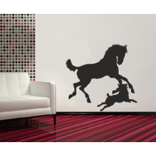  Ló kutyával falmatrica tapéta, díszléc és más dekoráció