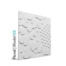 Loft Floral 03 beton falpanel tapéta, díszléc és más dekoráció