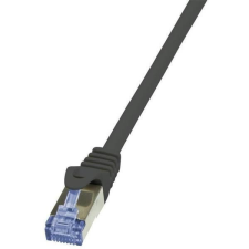 LogiLink 10G S/FTP PIMF PrimeLine patch kábel CAT6A 1m fekete (CQ3033S) kábel és adapter