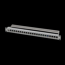 Logilink 19" Patch panel 24 keystone csatlakozóhoz, hátsó kábelkezelővel egyéb hálózati eszköz