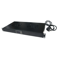 LogiLink 19&quot; ventilátor egység 2 ventilátorral, fekete hűtés