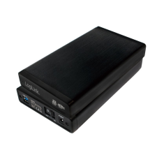 LogiLink 3,5" külső ház USB 3.0/SATA, fekete, ALU asztali számítógép kellék