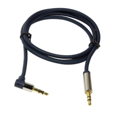 LogiLink 3.5 Stereo apa/apa 90°-ban hajlított audio kábel 0.75 m kék  (CA11075) (CA11075) kábel és adapter