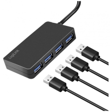 LogiLink 4 portos USB 3.2 Gen1 Hub fekete (UA0396) (UA0396) hub és switch