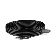 LogiLink AK-300601-100-S Összekötőkábel USB-C RJ45 1Gbps 10m fekete kábel és adapter