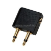 LogiLink Audioadapter, 2x 3,5 mm 2-Pin/M   3,5 mm 3-Pin/F, 90 -os szög (LOGILINK_CA1089)