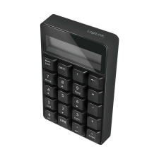  Logilink Billentyűzet, Bluetooth, LCD számológéppel, 20 billentyű, fekete billentyűzet