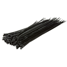LogiLink Cable Tie, 100pcs. 300*3,4 mm, black (KAB0004B) kábel és adapter